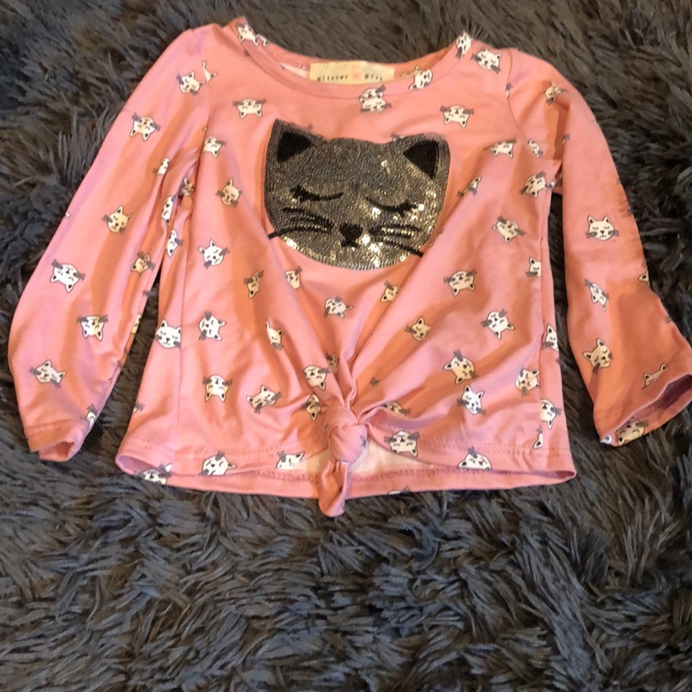 Size 2T cat tee shirt